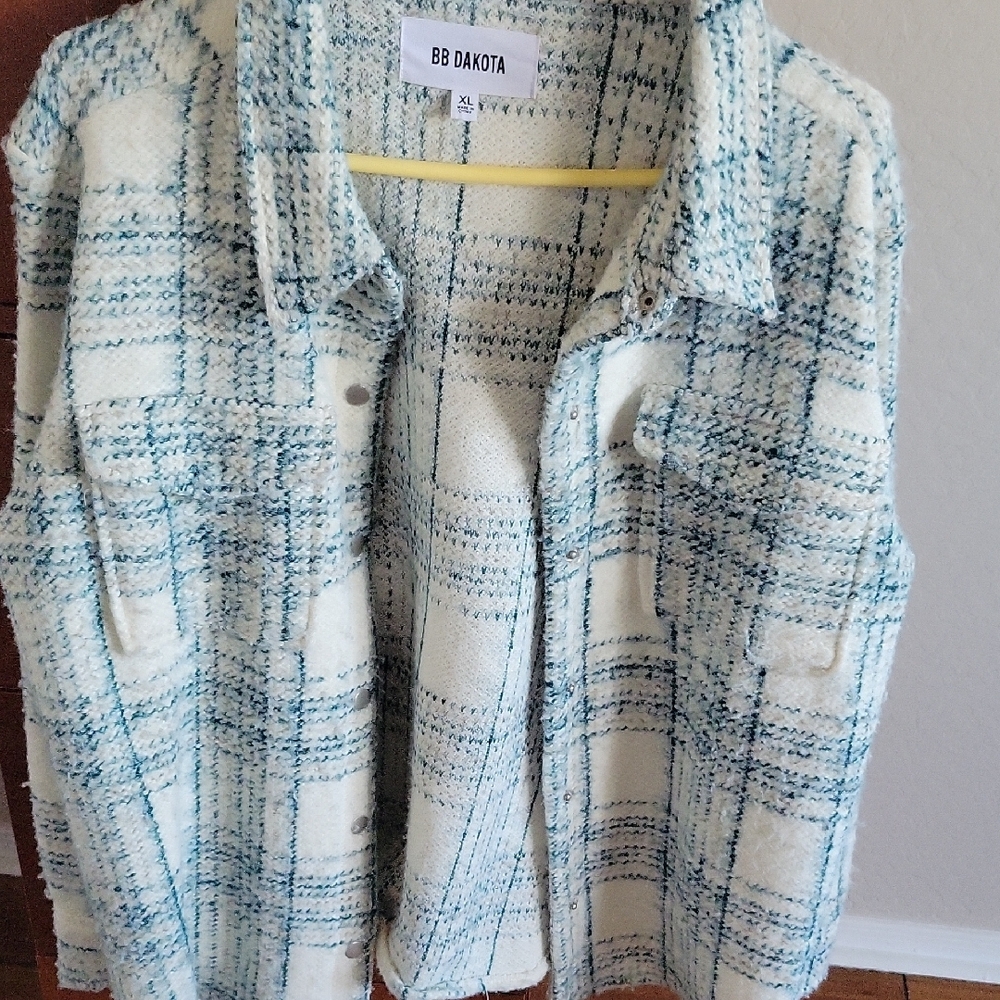 BB Dakota Blue and White Women's Jacket